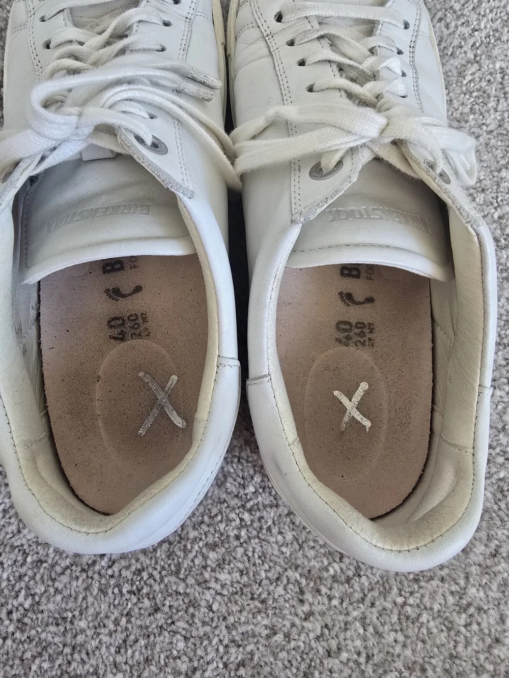 Birkenstock Bend Low White Leather Sneakers 40